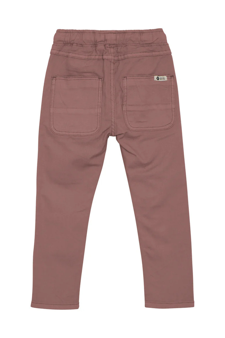 Twill Pants Straight Fit | Burlwood