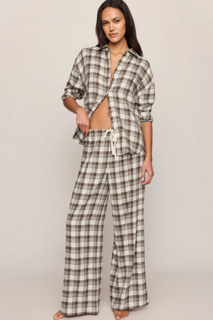Z Supply Better Off Plaid Flannel Pant