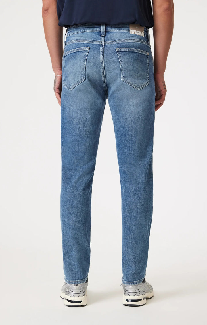 Steve Athletic Fit Jeans | Mid Brushed Classic Blue