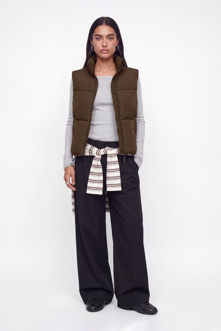 JJXX Maeve Stand Collar Puffer Vest