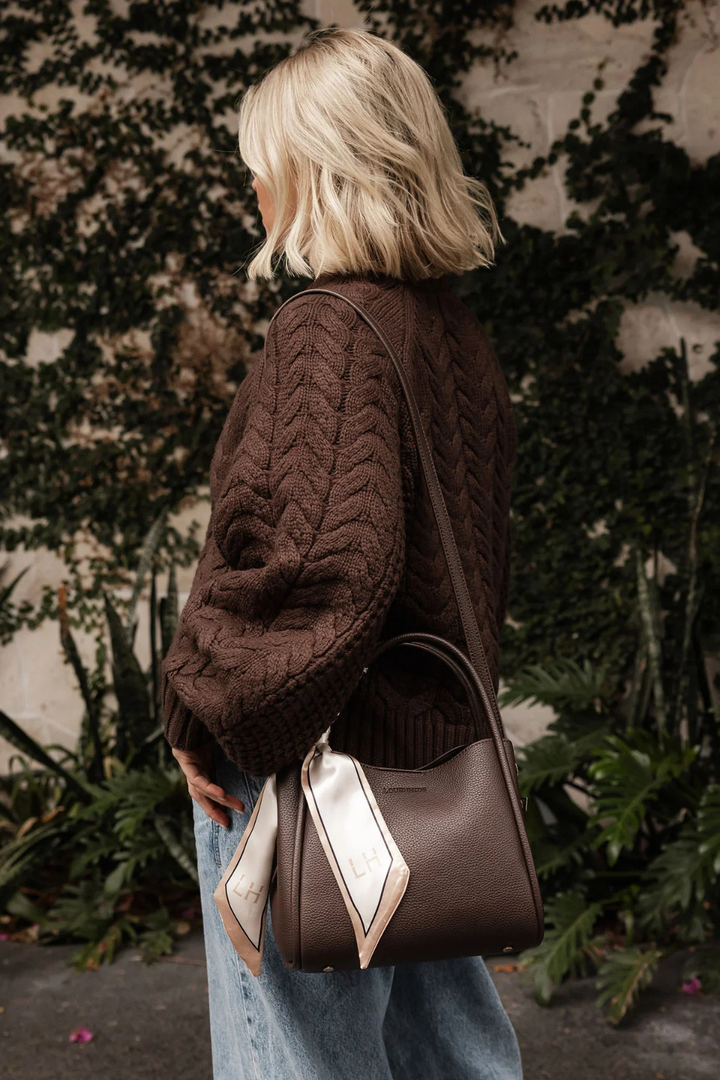 Steffie Mini Tote in Chocolate