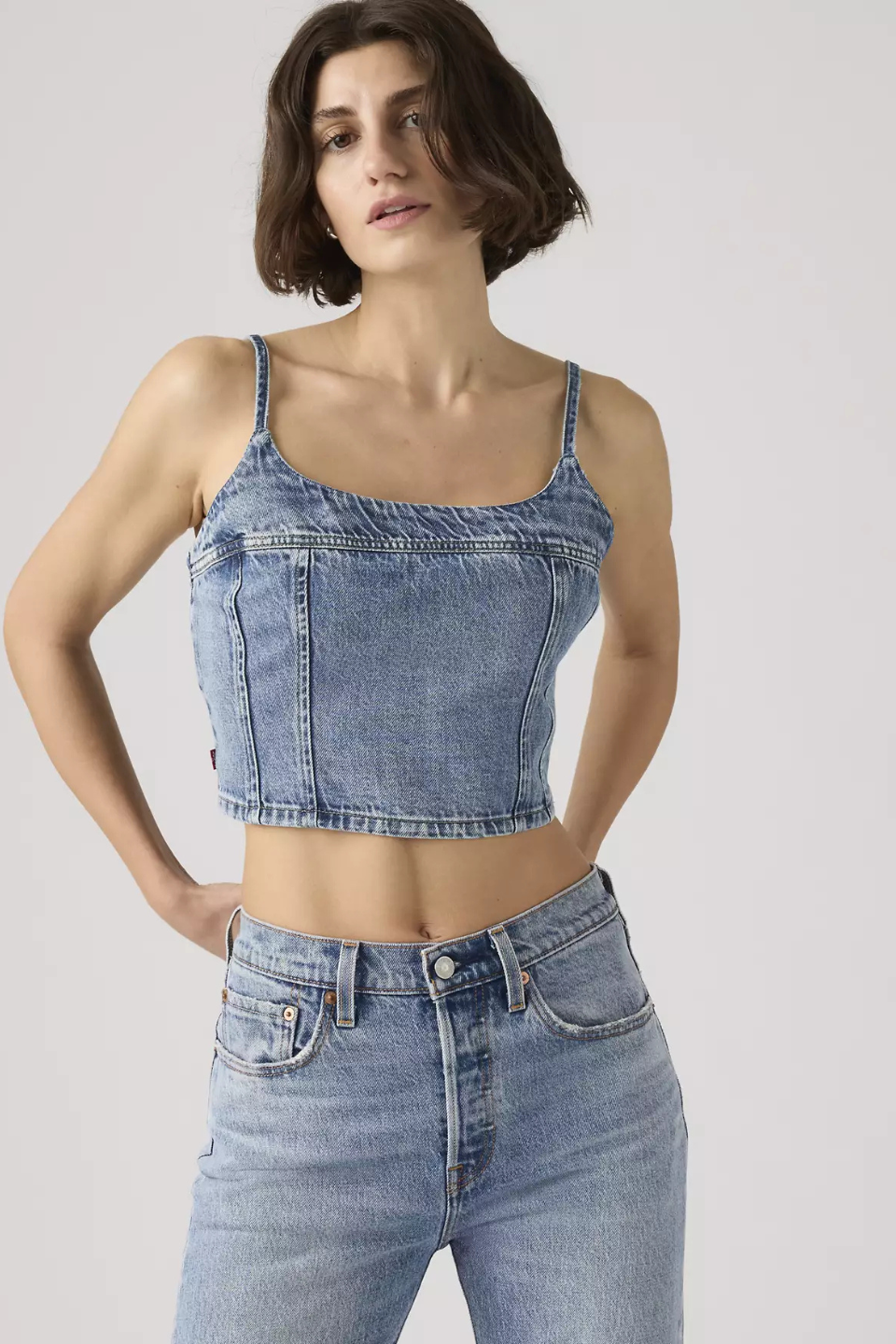 LEVIS Jadine Denim Cami Tank - Hot Peppers Clothing