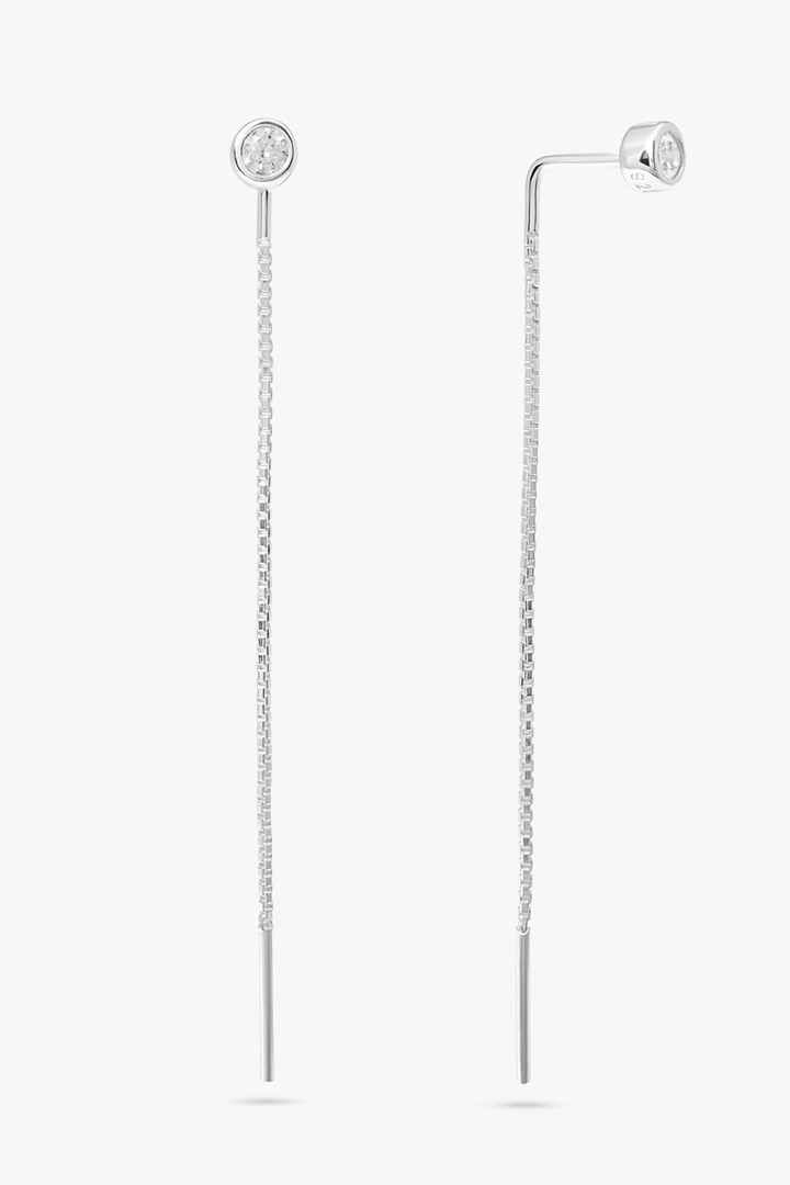 HILLBERG &amp; BERK Bezel Threader Earrings