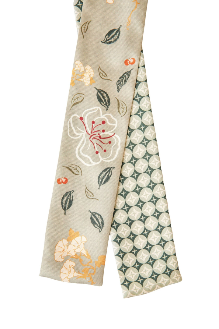Palm Palm Brielle Silk Neck Tie Scarf Palm Palm
