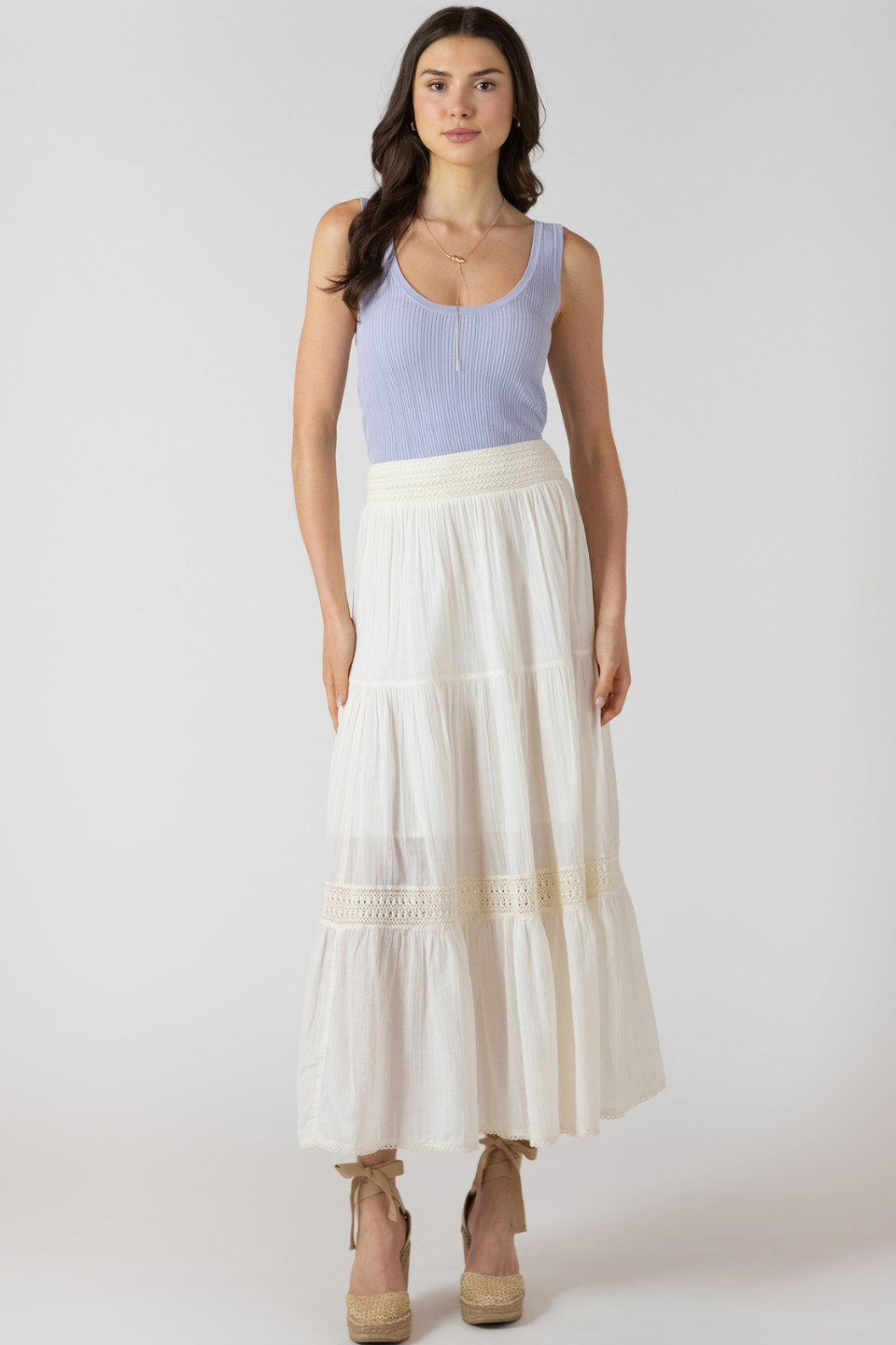 Dex Madelyn Crochet Maxi Skirt - Hot Peppers Clothing