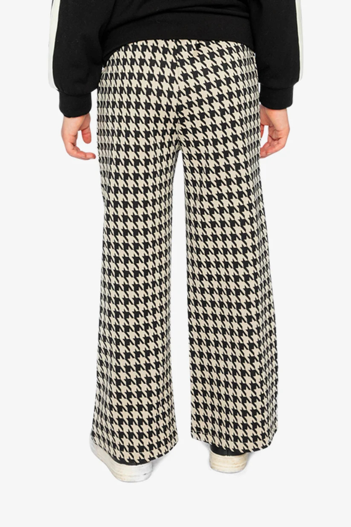 Deux Par Deux Flare Houndstooth Pants