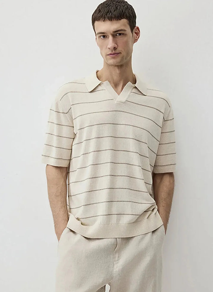 Short Sleeve Polo Sweater