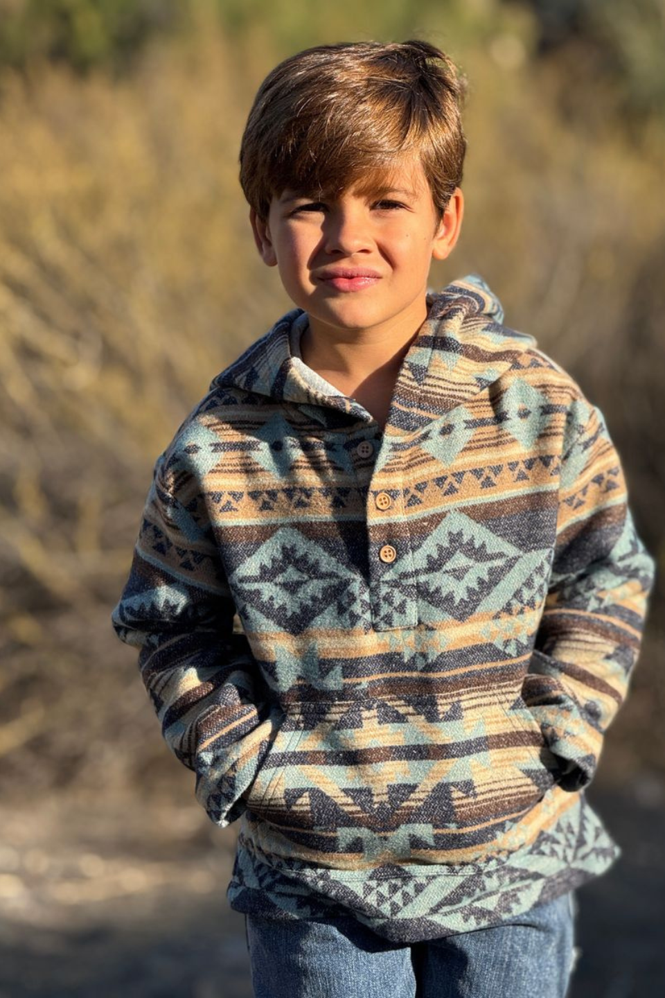 Me &amp; Henry Rancho blue aztec jacket
