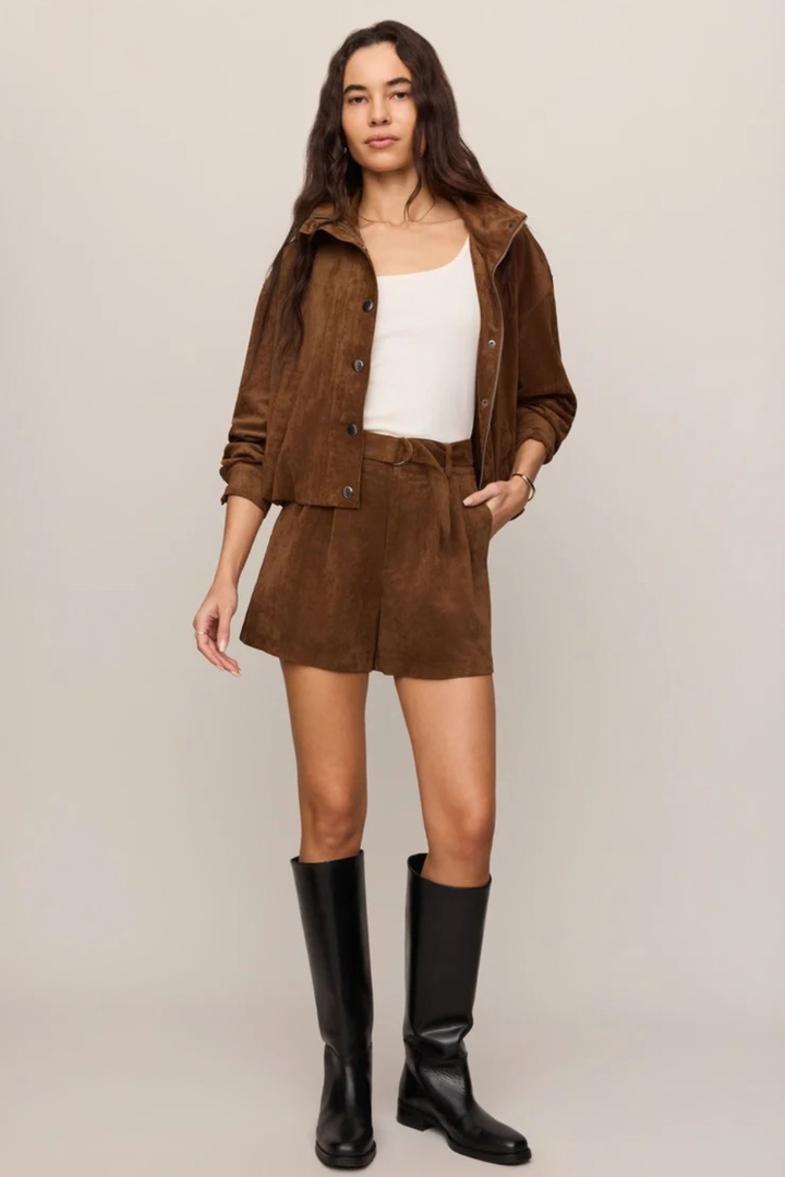 Z Supply Ivory Suede Short