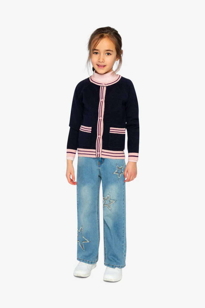 Deux Par Deux Jeans Navy Blue Denim