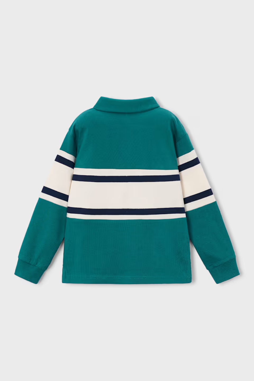 Mayoral Boy Mixed Fabric Polo