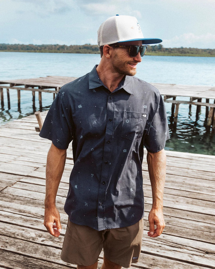 Micro Vibes UV Button Up