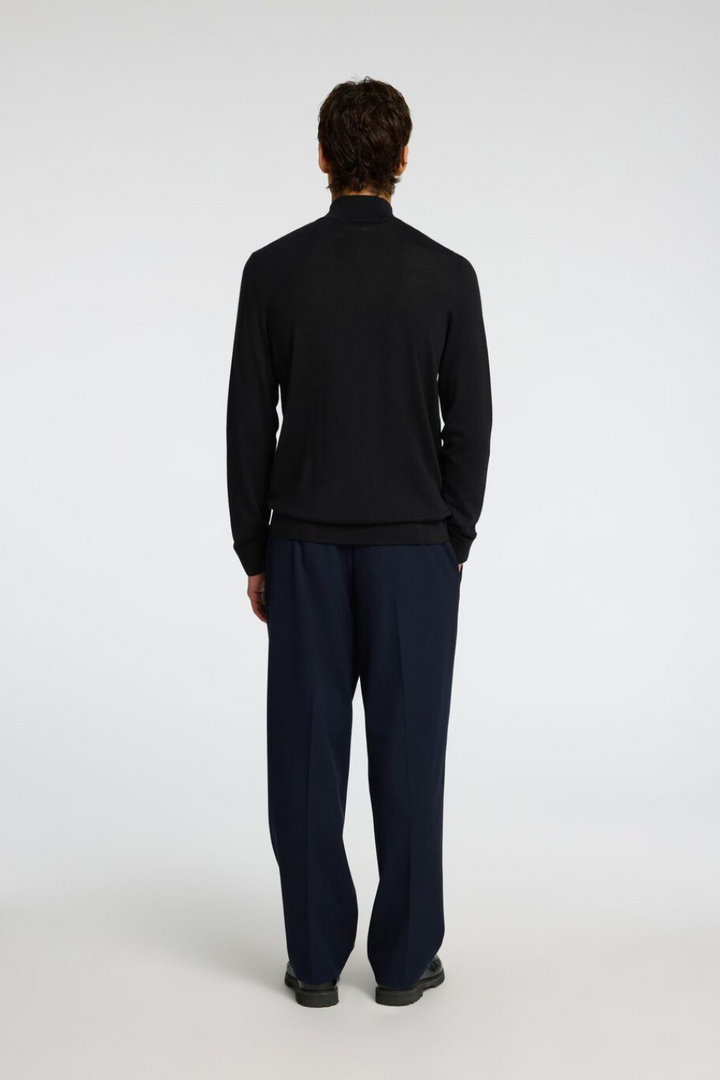 100% MERINO WOOL HALF-ZIP JUMPER