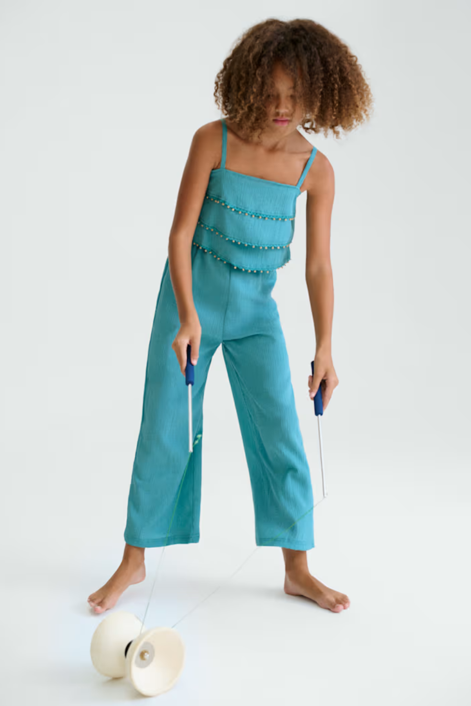 Mayoral Girl's Ruffled Jumpsuit MAYORAL