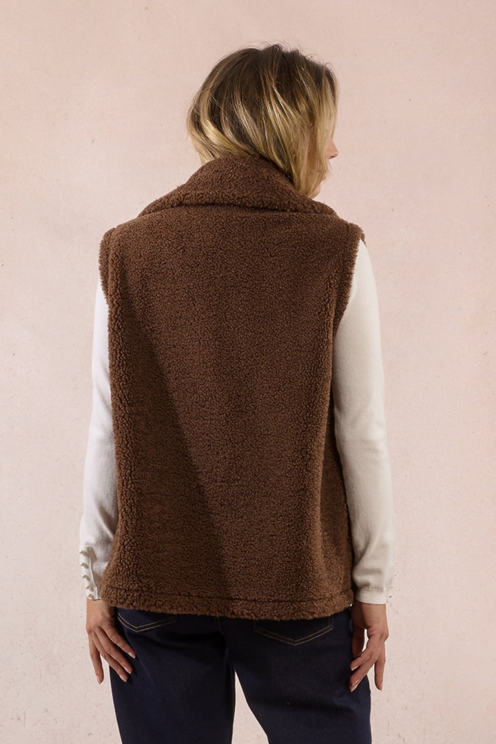 Faux Sheepskin Vest