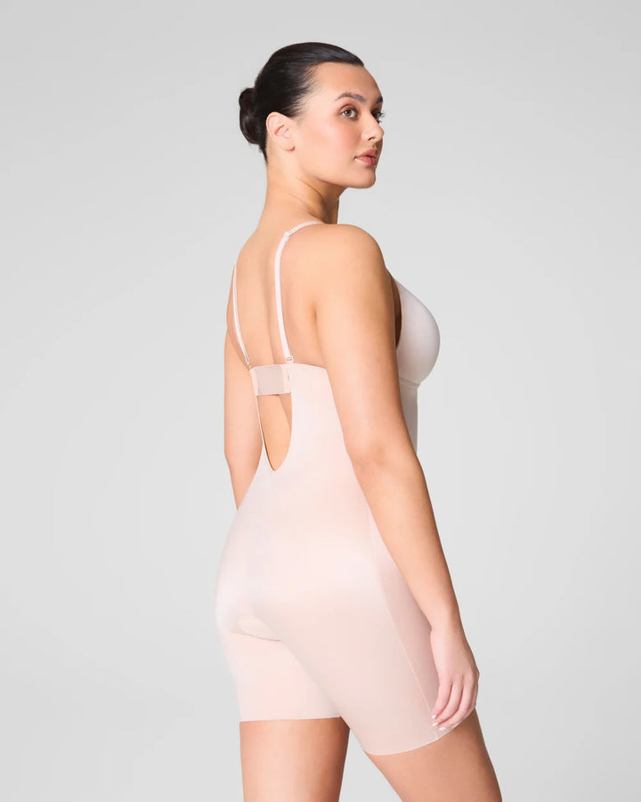 Plunge Low-Back Mid-Thigh Bodysuit