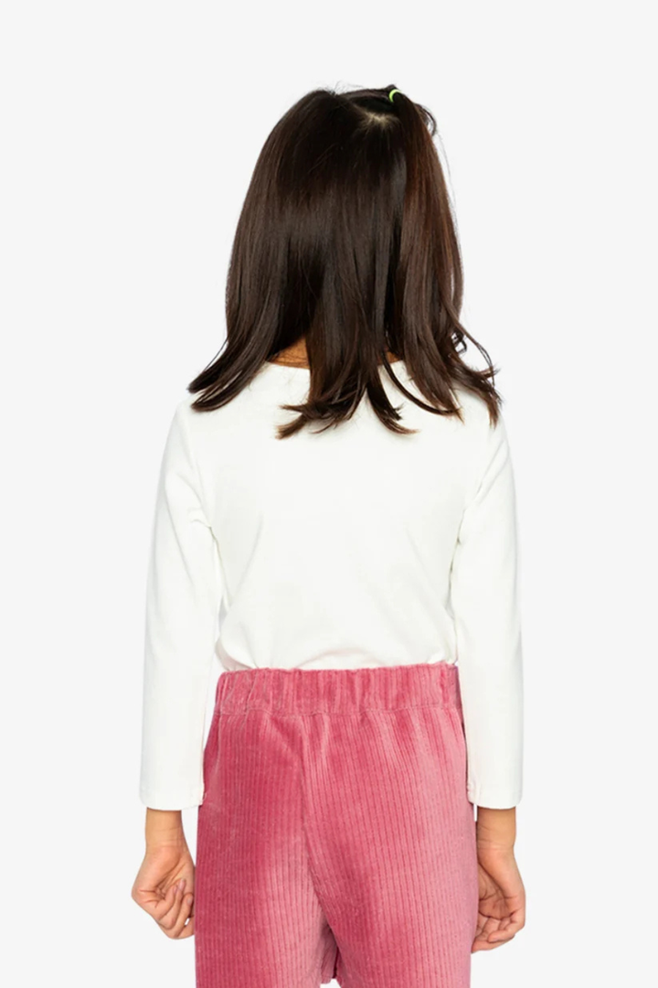 Deux Par Deux Brushed Rib Crew Neck Top