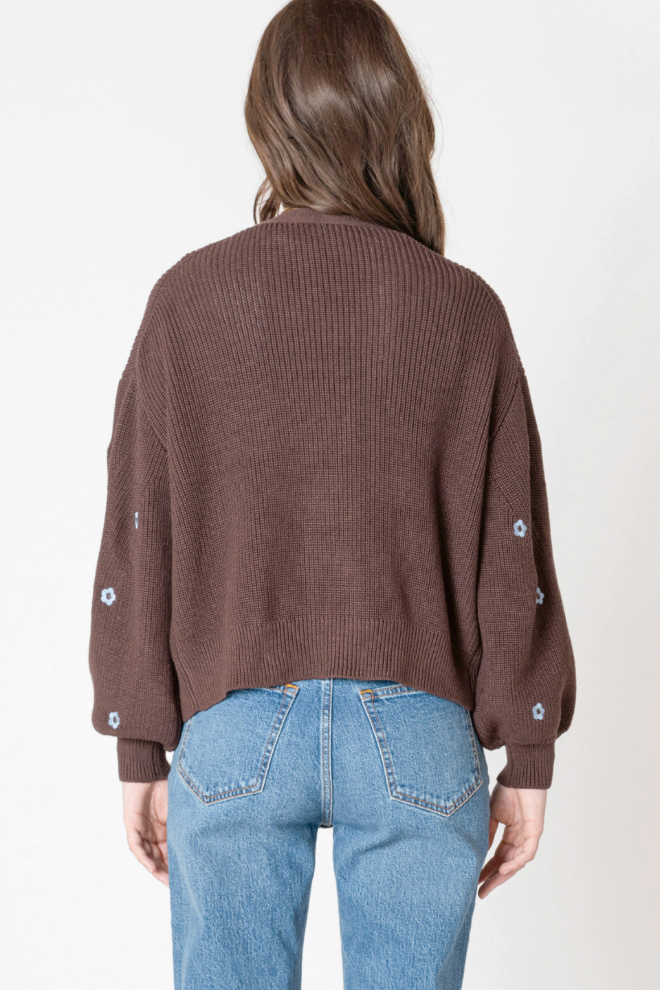 Cadence Embroidered Open Cardigan