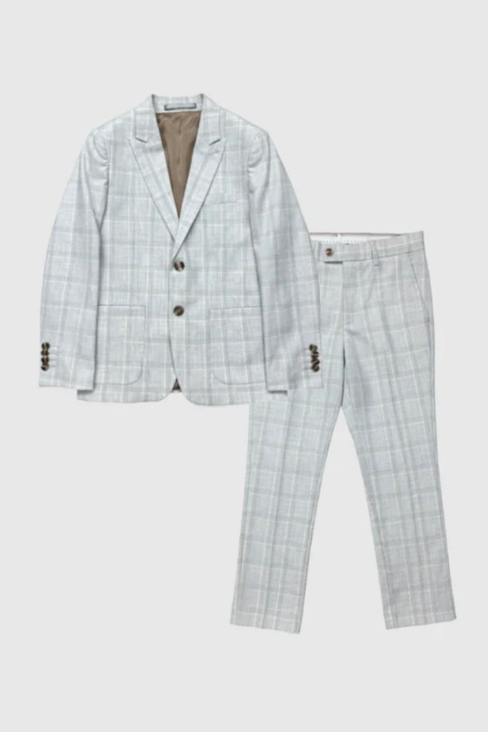 AXNY Plaid 4 Way Stretch Suit Blazer AMERICAN EXCHANGE