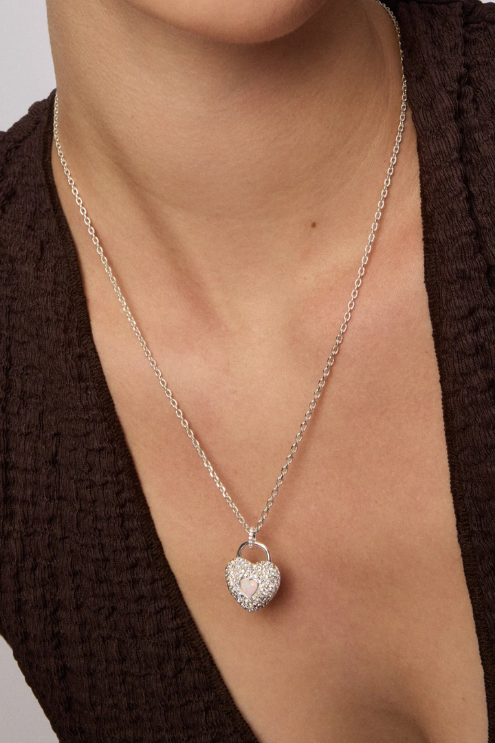 Glitz Sparkle Heart Charm