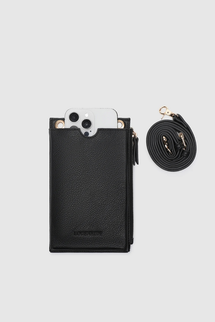 Suki RFID Phone Bag in Black