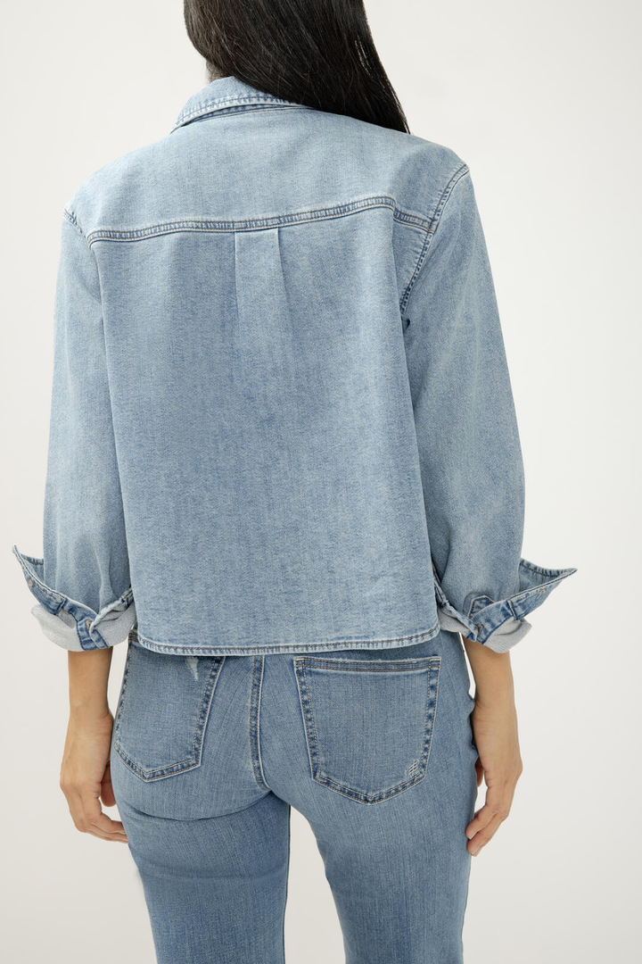 Silver Jeans Co. Button Front Knit Flex Shirt