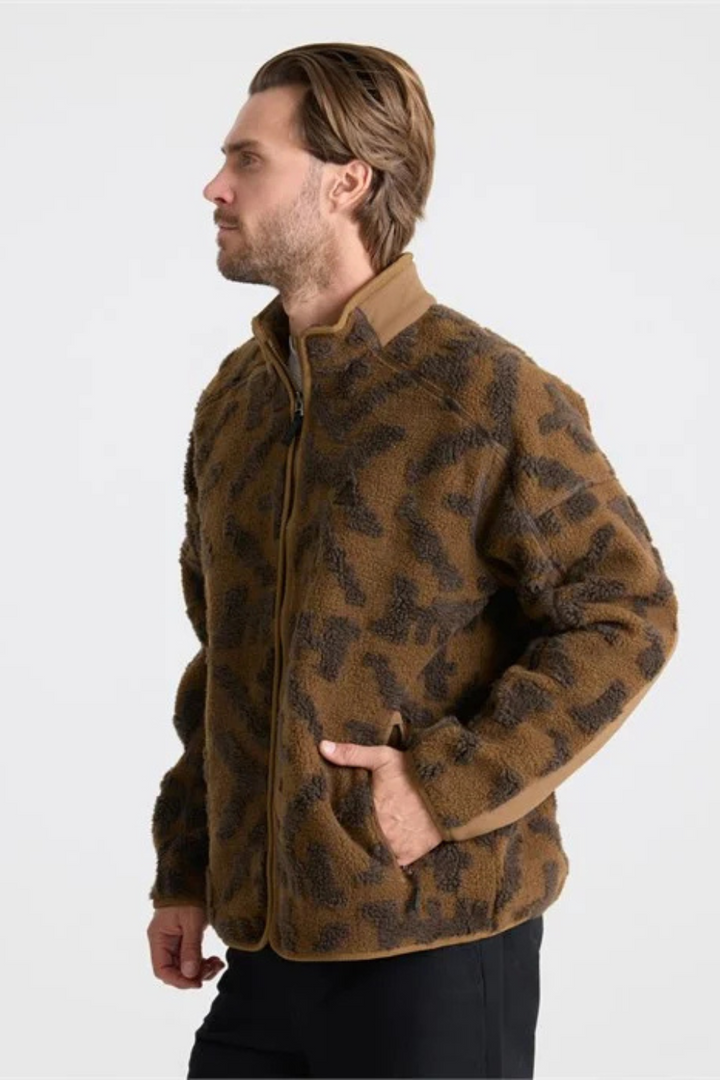 Campover Jacquard Sherpa Zip Fleece
