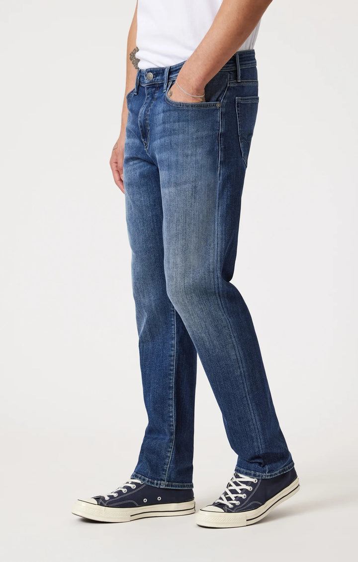 Marcus Slim Straight Leg Jeans| Dark Brushed Williamsburg