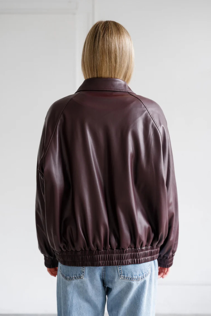 Brunette The Label Oversized Bomber