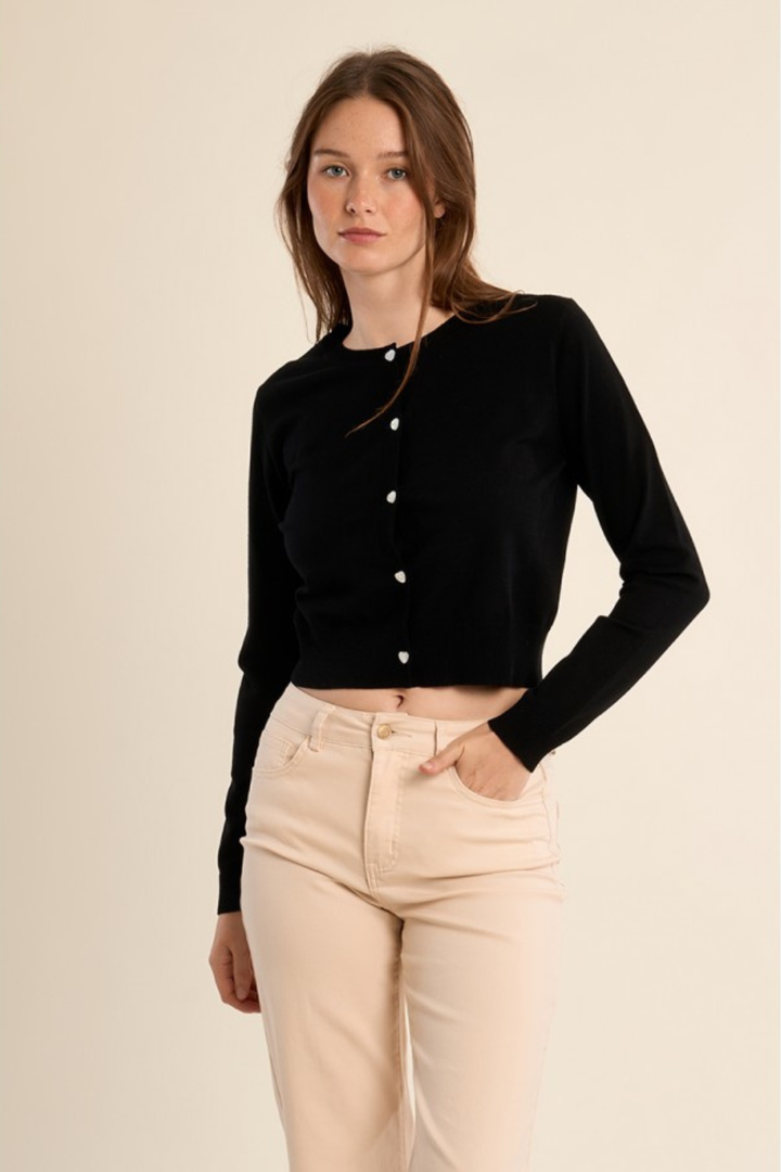 Buttoned cardigan - Hot Peppers Clothing