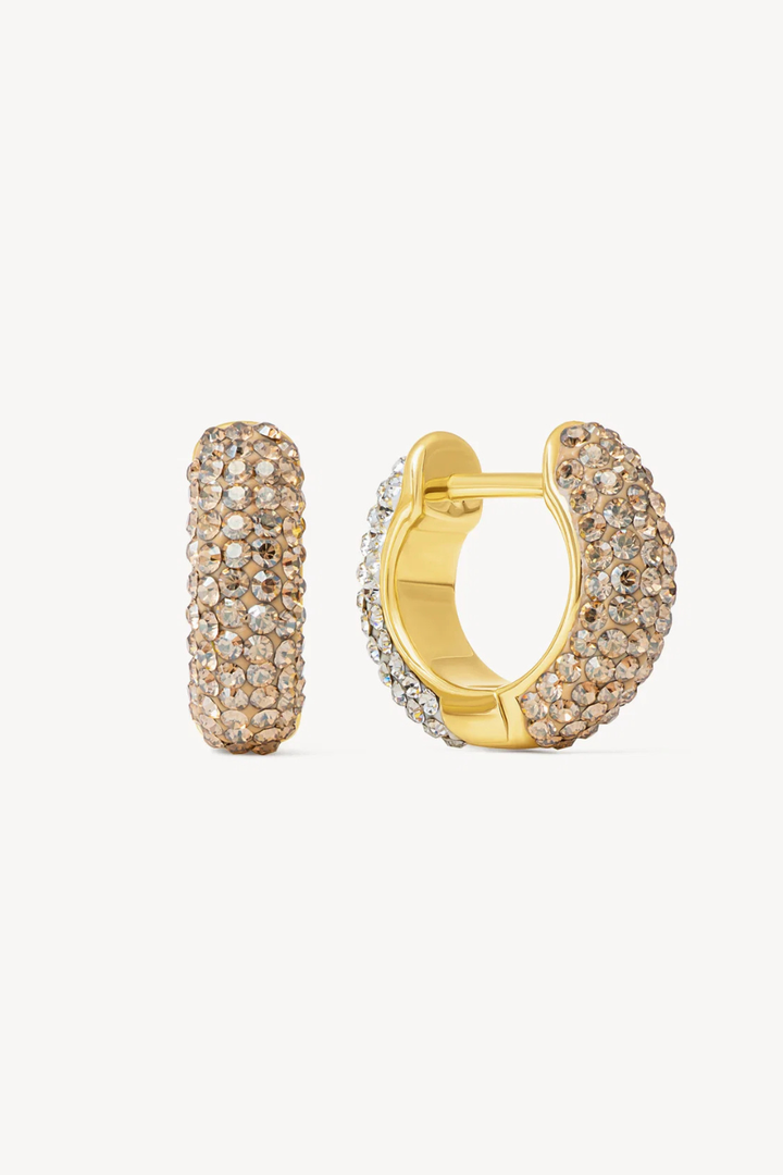 HILLBERG &amp; BERK Small Sparkle Reversible Hoop Earrings