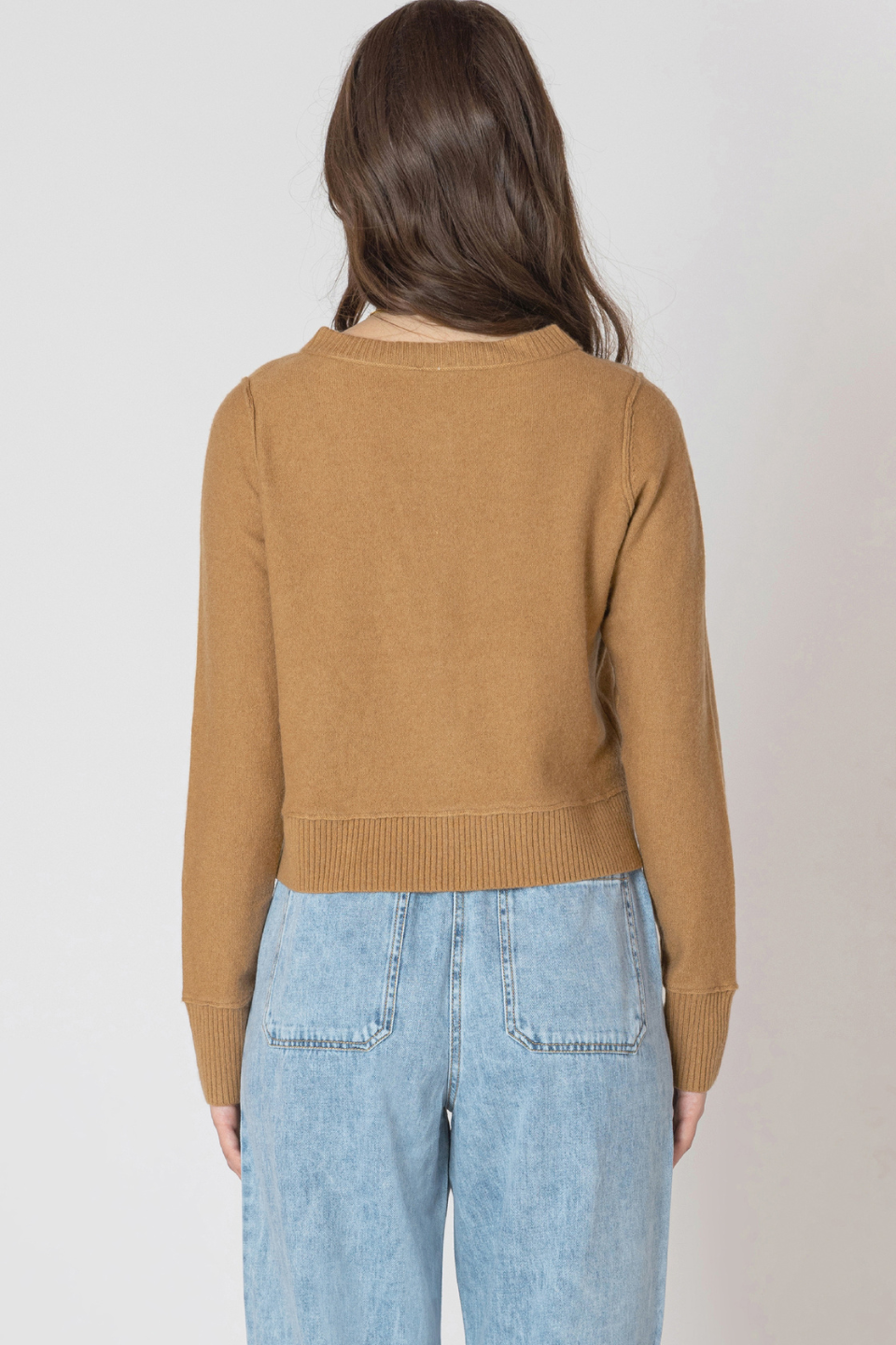 Fawn Easy Crewneck Cardigan
