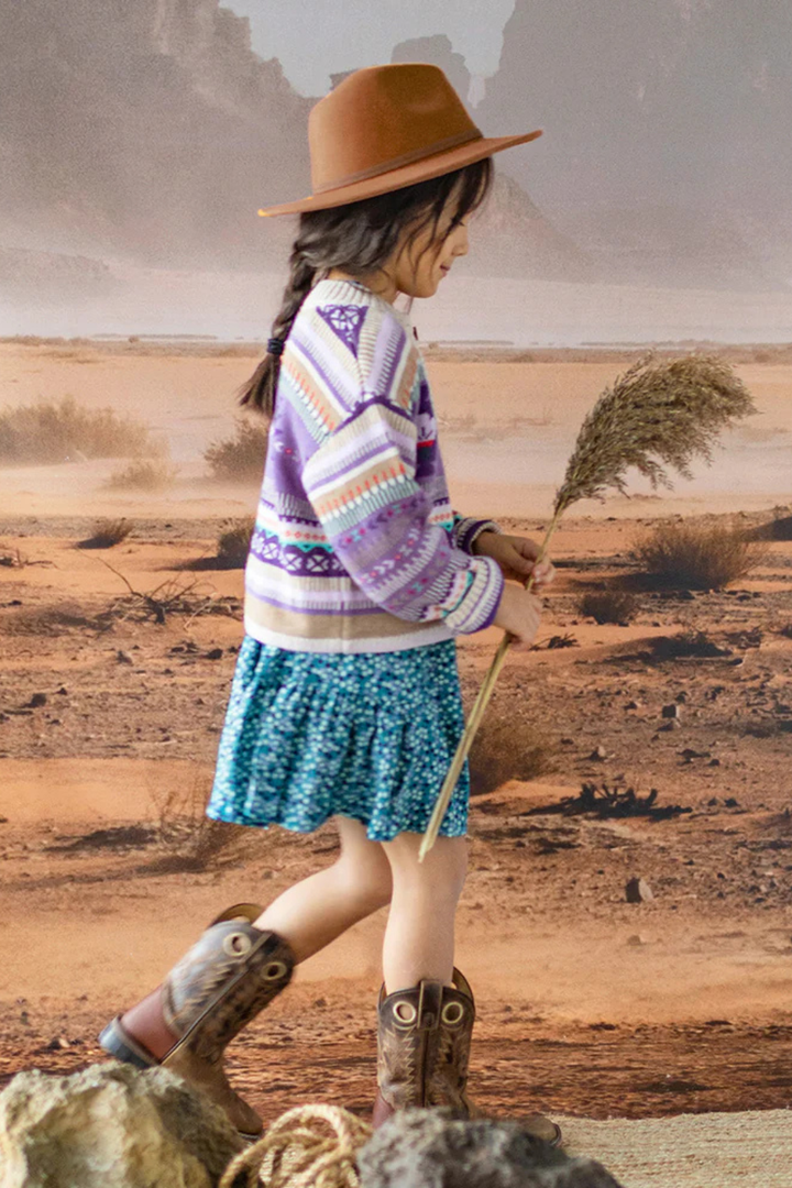 Brown felt fedora hat