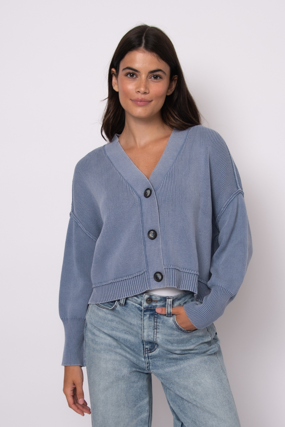 Rd Style Sumire V-Neck Acid Blue Cardigan Rd Style