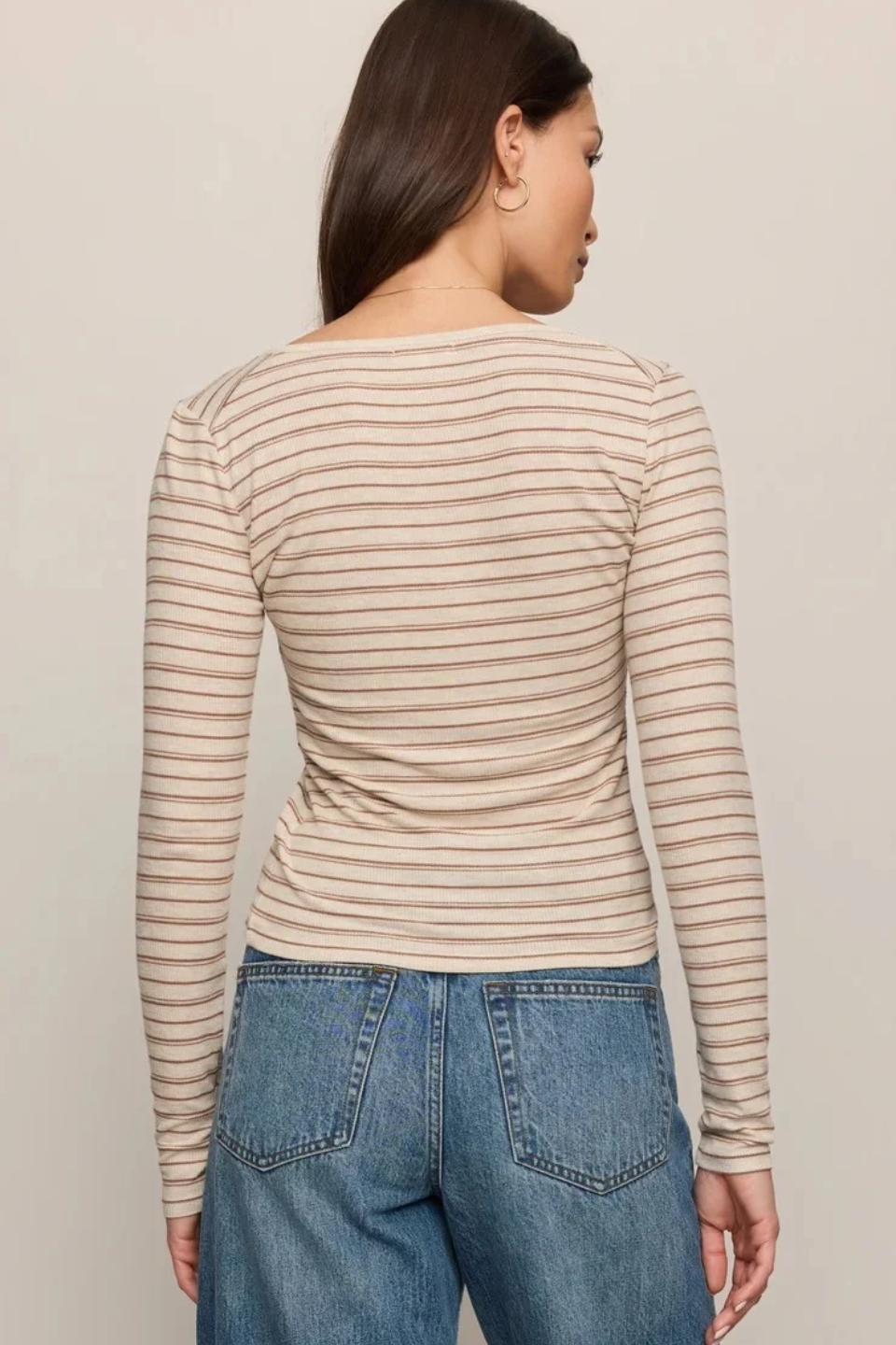 Z Supply Andie Striped Henley Top