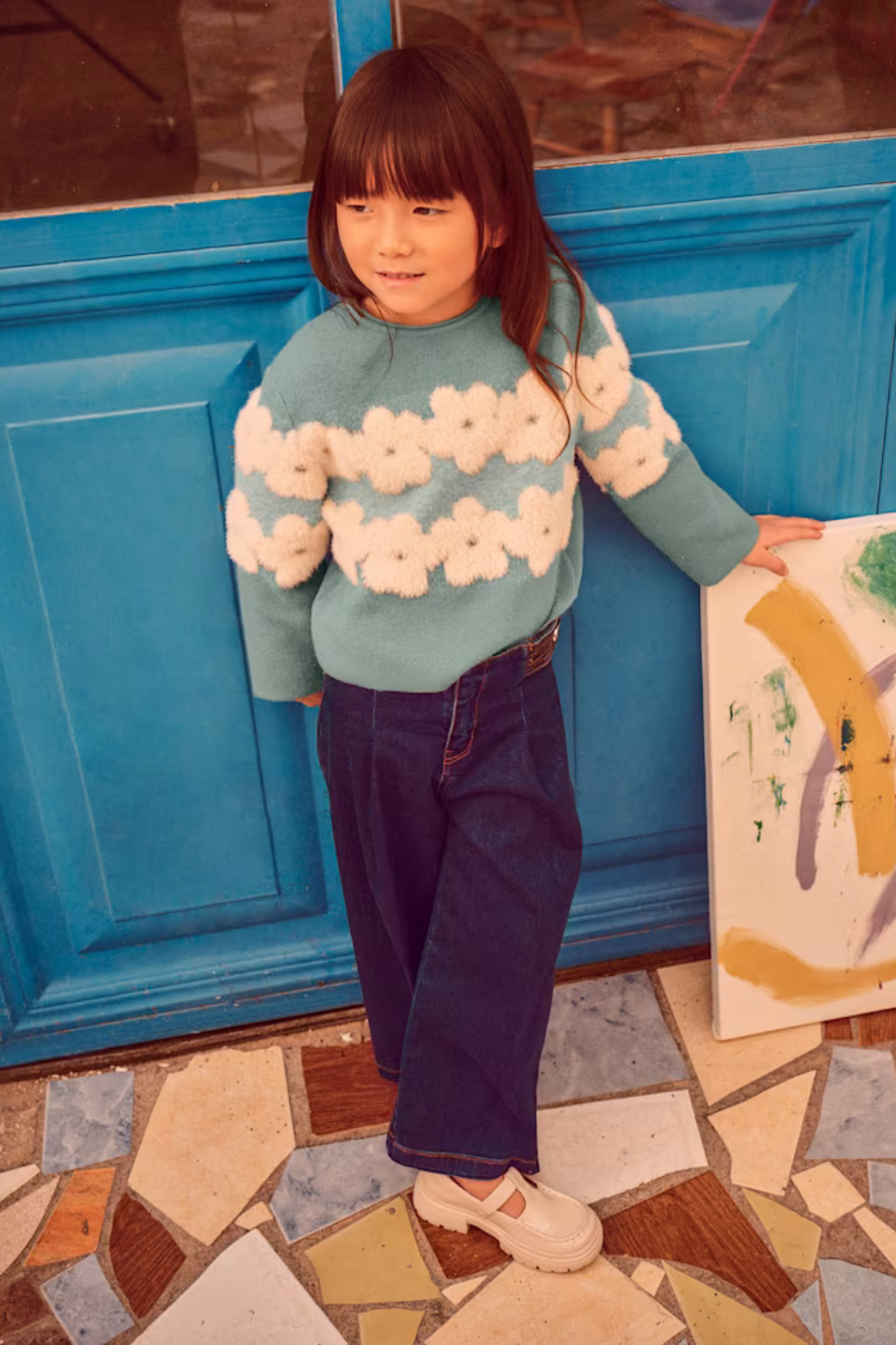 Mayoral Girl Wide Leg Jeans