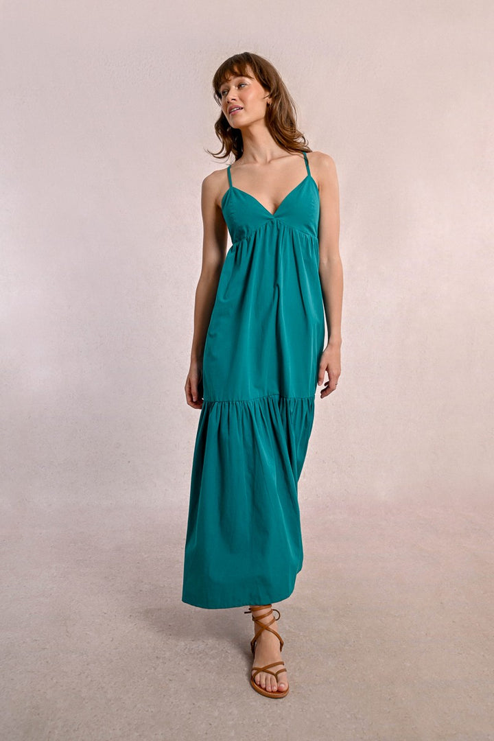Long dress crossed in the back