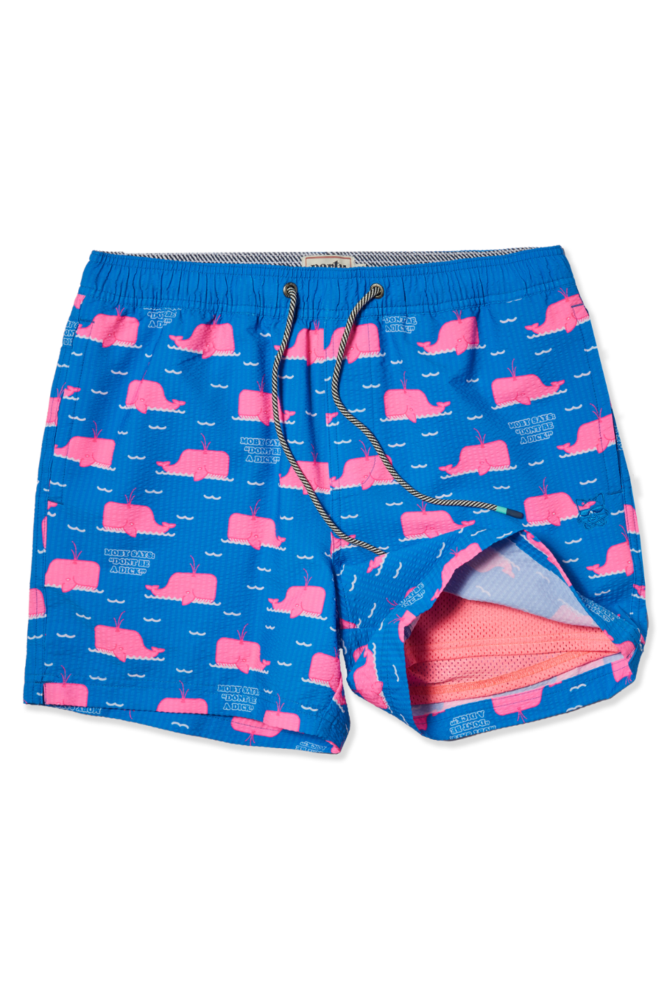 Party Pants 5"  Moby Say What Blue Party Starter Lined Short PARTY PANTS