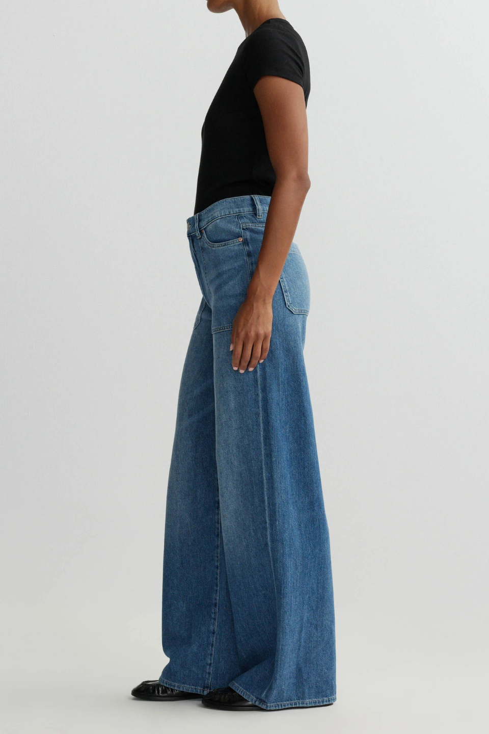 Hepburn Wide Leg High Rise 32" Jeans - Hot Peppers Clothing
