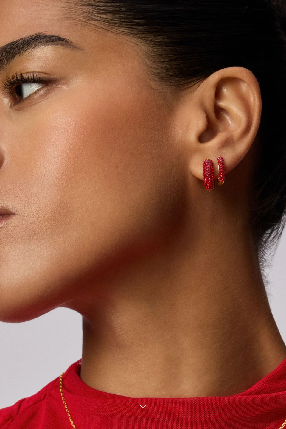 Red Velvet Always On Sparkle Hoop Earrings