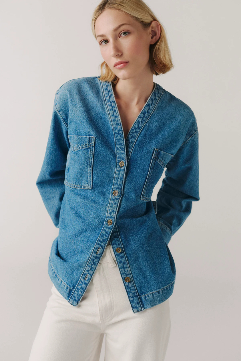 The new yorker denim shirt - Hot Peppers Clothing