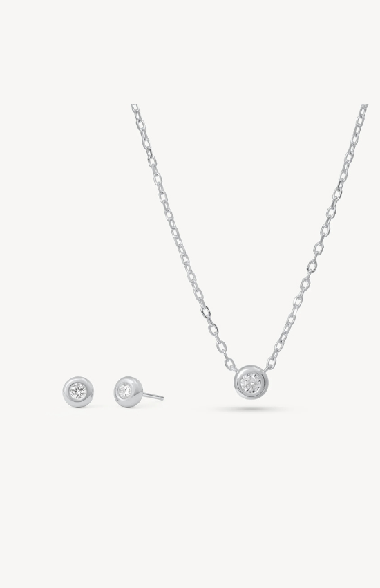 Stocking Stuffer – Bezel Set in Silver