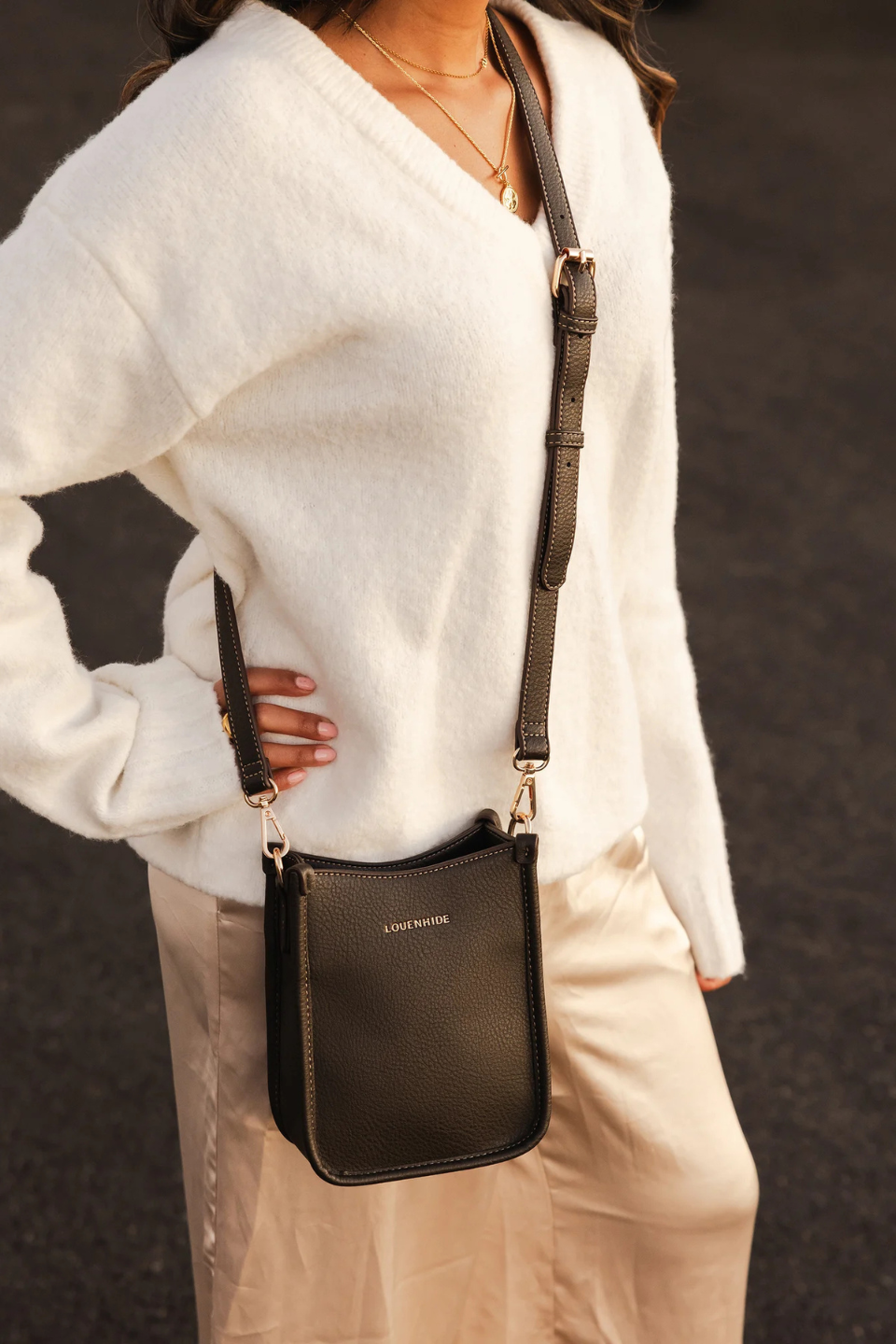 Parker Crossbody Bag in Chocolate