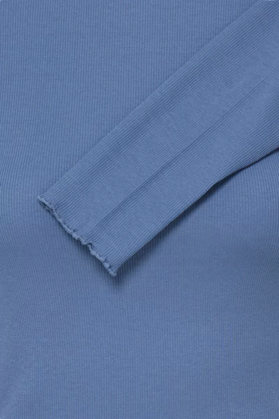 b.young Tone Ribbed Long-Sleeve Top