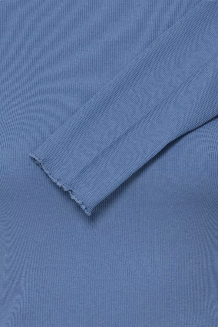 b.young Tone Ribbed Long-Sleeve Top