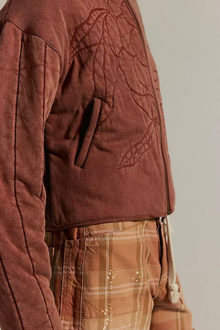 Rose Zip-Up Sweatshirt
