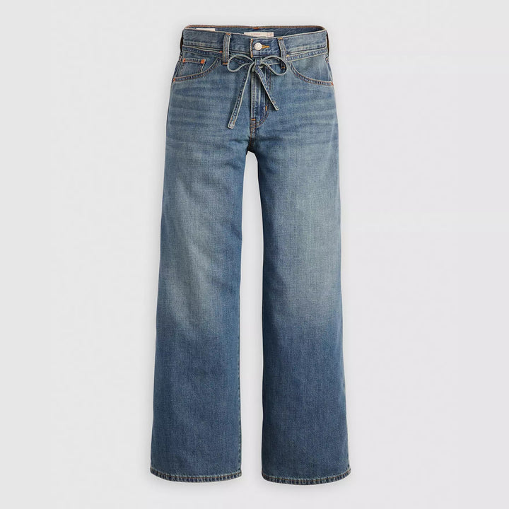 Xl Baggy Straight Linen+ Denim Jeans