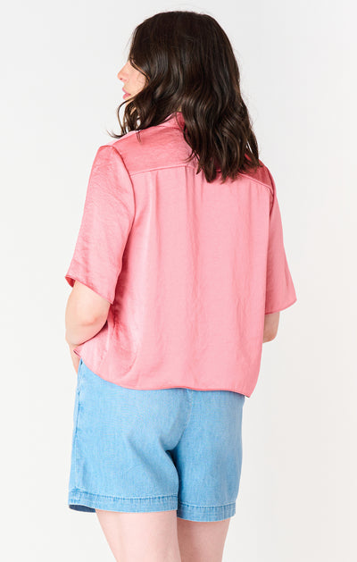 Notch Collar Blouse