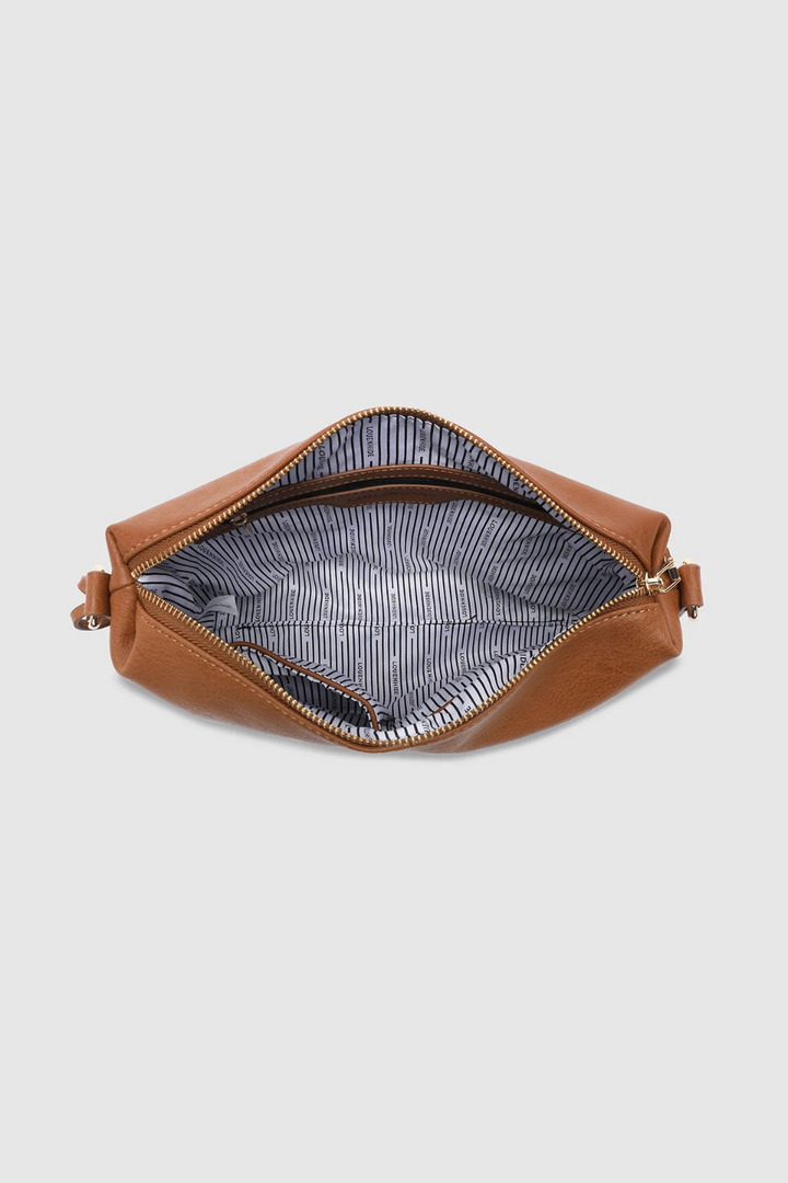Daisy Stripe Crossbody Bag in Tan