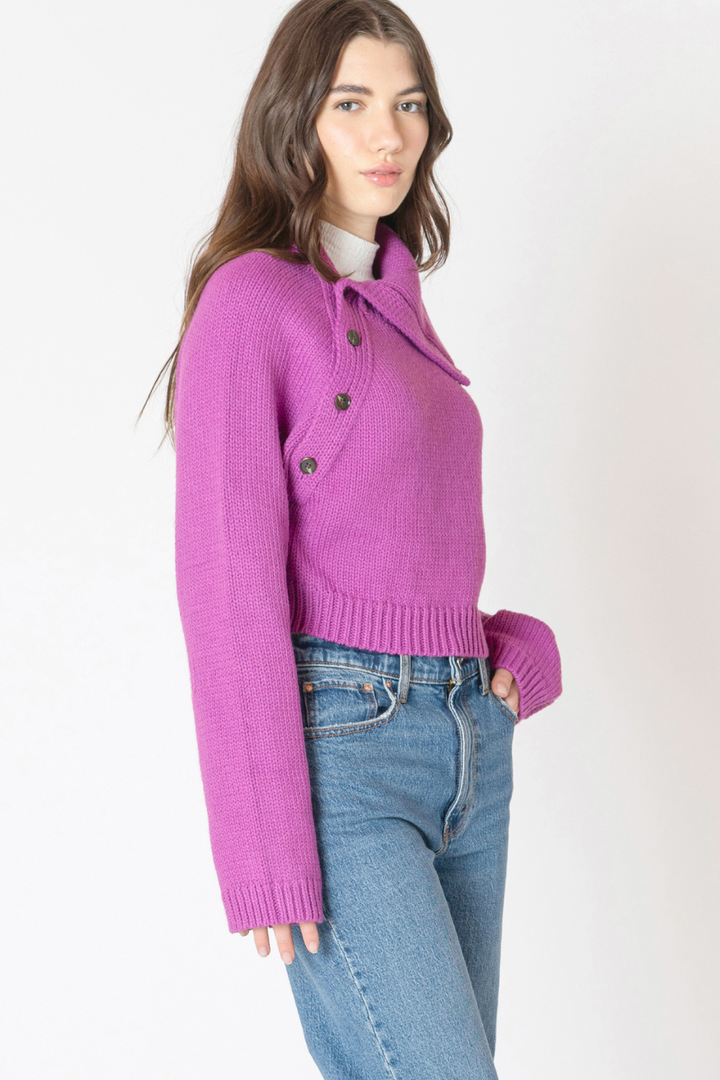 Stacey Asymmetric Neckline Sweater